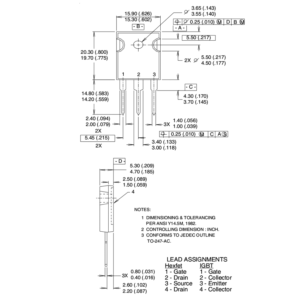قیمت ماسفت IRFP260N امروز + مشخصات کامل فنی.