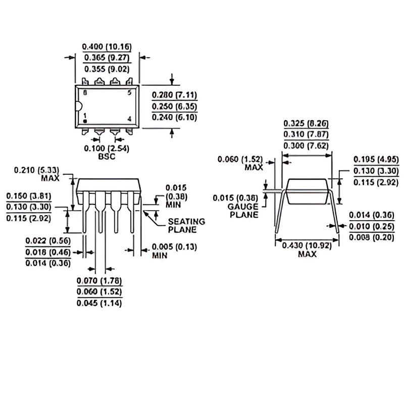 آی سی اپ امپ TL081CP DIP-8