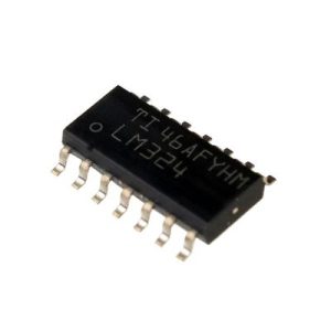 آیسی LM324DR/SMD آپ امپ چهار کاناله SOIC-14(اورجینال)